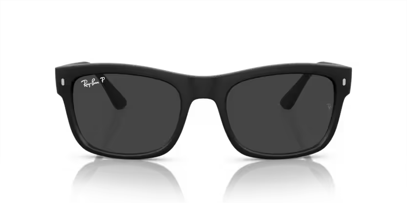 Ray-Ban 0RB4428 601S48 Matte Black Propionate Square Sunglasses – Black Polarized Crystal Lenses