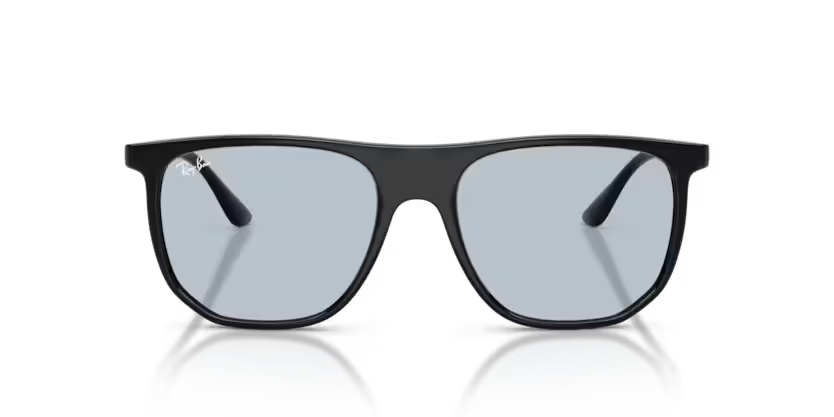 Ray-Ban 0RB4480I Color 601/64 Polished Black Nylon Frame with Blue Grey Crystal Lenses