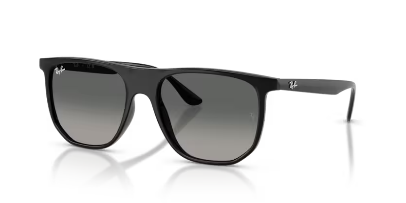 Ray-Ban 0RB4480I Color 601/71 Polished Black Nylon Frame with Light Grey Gradient Dark Grey Crystal Lenses