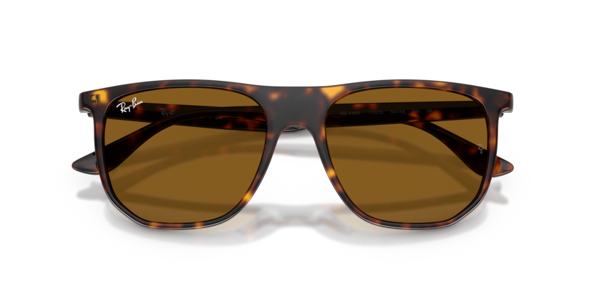 Ray-Ban 0RB4480I 710/33 Havana Nylon Irregular Geometric Sunglasses with Crystal Brown Lenses