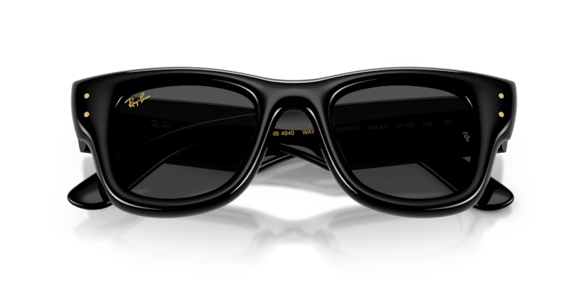 Ray-Ban 0RB4940 Wayfarer Puffer 601/87 - Black (Size 50)