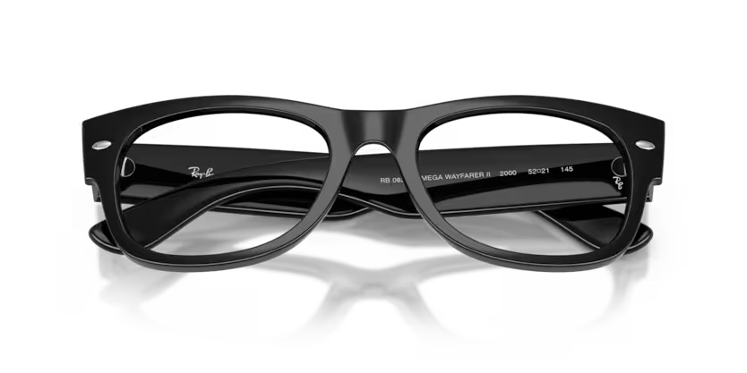 Ray-Ban Mega Wayfarer II 0RX0832V 2000 Black Propionate Square Optical Eyeglasses Frame