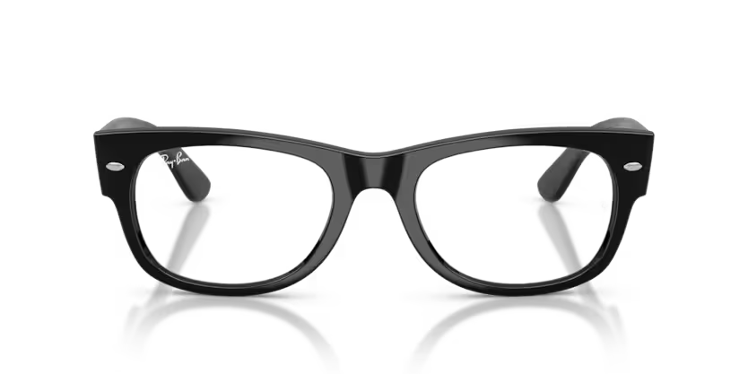 Ray-Ban Mega Wayfarer II 0RX0832V 2000 Black Propionate Square Optical Eyeglasses Frame