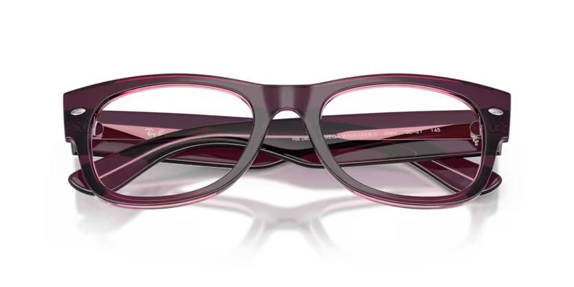 Ray-Ban Mega Wayfarer II 0RX0832V 8364 Violet & Pink Propionate Square Optical Eyeglasses Frame