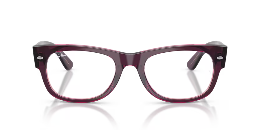 Ray-Ban Mega Wayfarer II 0RX0832V 8364 Violet & Pink Propionate Square Optical Eyeglasses Frame