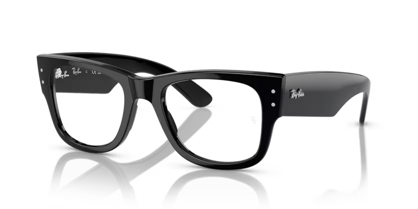 Ray-Ban Mega Wayfarer 0RX0840V 2000 Black Propionate Square Optical Eyeglasses Frame