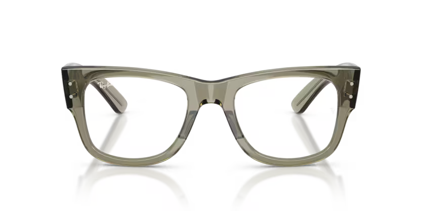 Ray-Ban 0RX0840V 8541 Transparent Green Propionate Square Optical Eyeglasses Frame