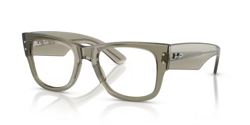 Ray-Ban 0RX0840V 8541 Transparent Green Propionate Square Optical Eyeglasses Frame