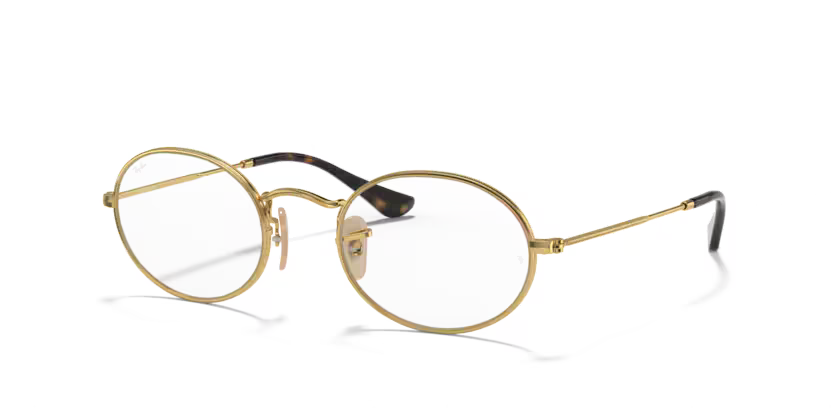 Ray-Ban 0RX3547V 2500 Oval Arista Gold Eyeglasses