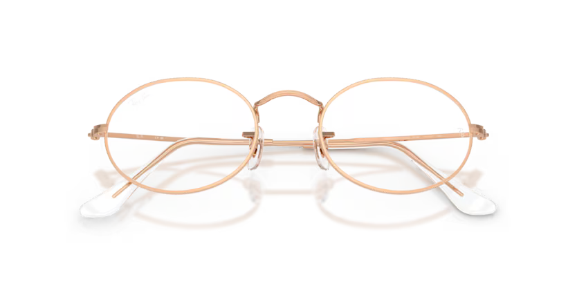 Ray-Ban 0RX3547V - Oval 3094 Rose Gold