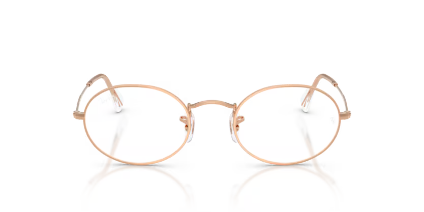 Ray-Ban 0RX3547V - Oval 3094 Rose Gold