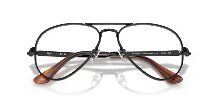 Ray-Ban 0RX3925V Aviator Max 2509 – Black, 58mm