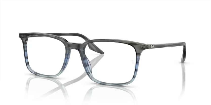 Ray-Ban RX5421 8254 – Striped Grey & Blue