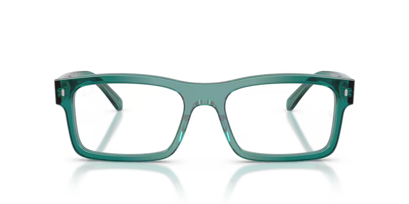 Ray-Ban 0RX5435 8513 Transparent Ottanio Acetate Rectangular Optical Eyeglasses Frame
