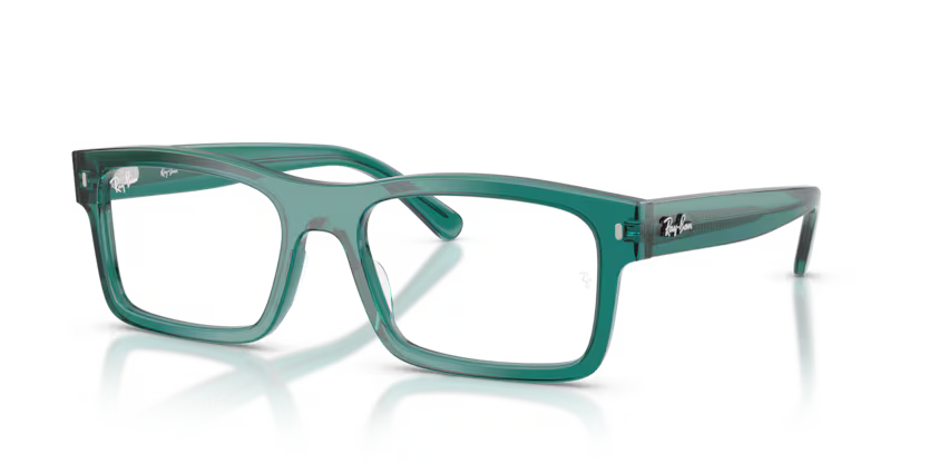 Ray-Ban 0RX5435 8513 Transparent Ottanio Acetate Rectangular Optical Eyeglasses Frame