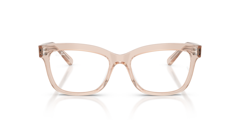 Ray-Ban 0RX5444I 8267 Transparent Beige Acetate Irregular Optical Eyeglasses Frame