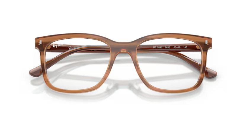 Ray-Ban 0RX5446 8455 – Striped Brown  / 51 -53