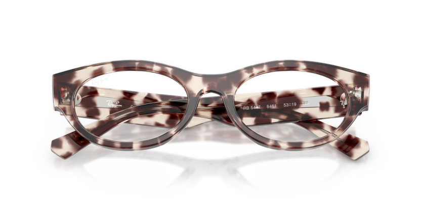 Ray-Ban 0RX5447 8461 Havana Grey Acetate Oval Optical Eyeglasses Frame