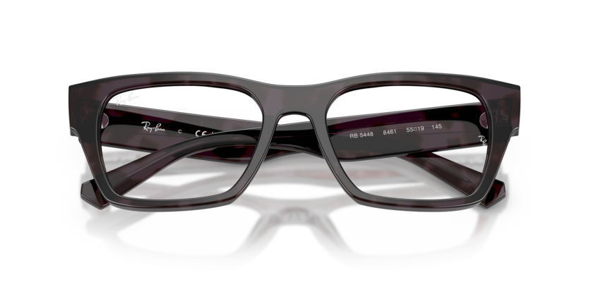 Ray-Ban 0RX5448 8461 Havana Grey Acetate Irregular Optical Eyeglasses Frame