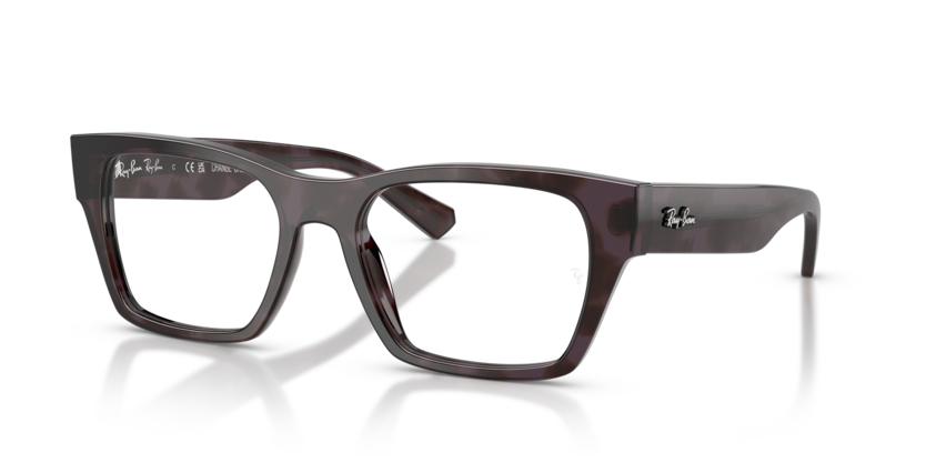 Ray-Ban 0RX5448 8461 Havana Grey Acetate Irregular Optical Eyeglasses Frame