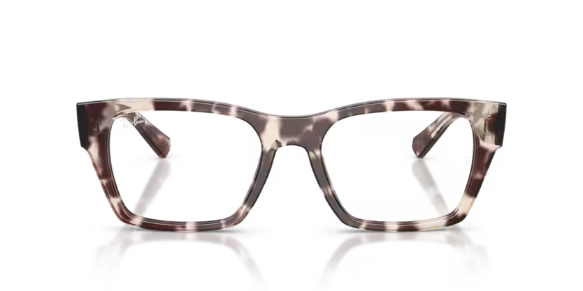 Ray-Ban 0RX5448 8461 Havana Grey Acetate Irregular Optical Eyeglasses Frame