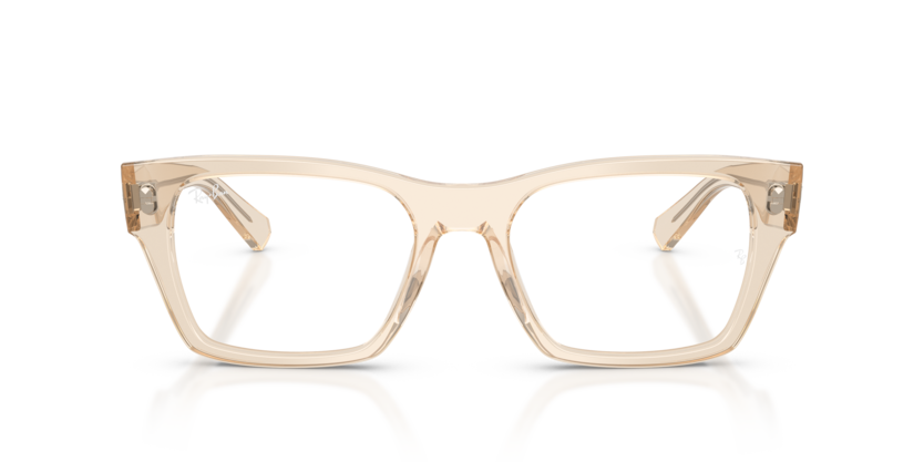 Ray-Ban 0RX5448 8539 Transparent Nude Acetate Irregular Optical Eyeglasses Frame