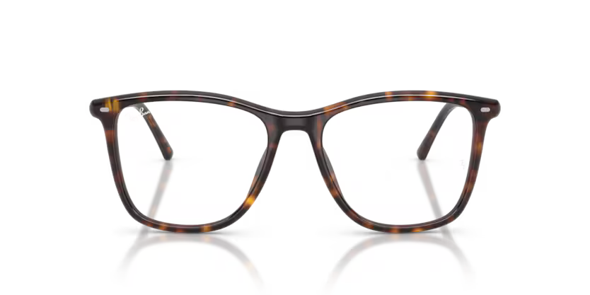 Ray-Ban 0RX5455 Color 2012 Polished Havana Acetate Frame with Clear Bio Demo Lenses