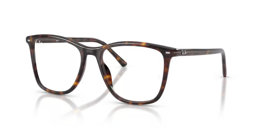 Ray-Ban 0RX5455 Color 2012 Polished Havana Acetate Frame with Clear Bio Demo Lenses