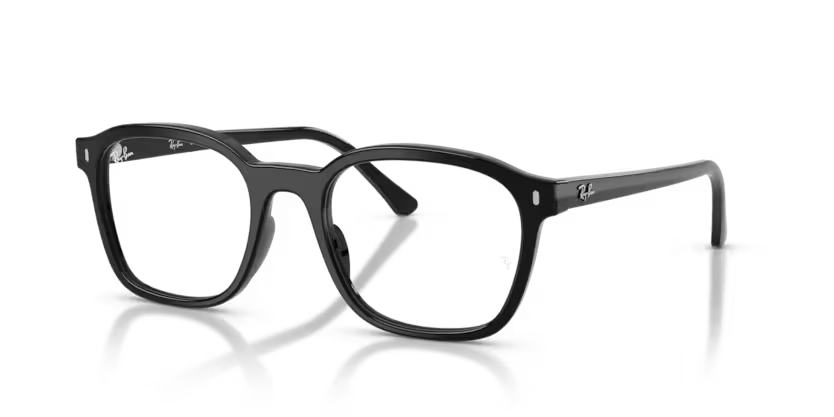 Ray-Ban 0RX5460 Color 2000 Polished Black Acetate Frame with Clear Bio Demo Lenses