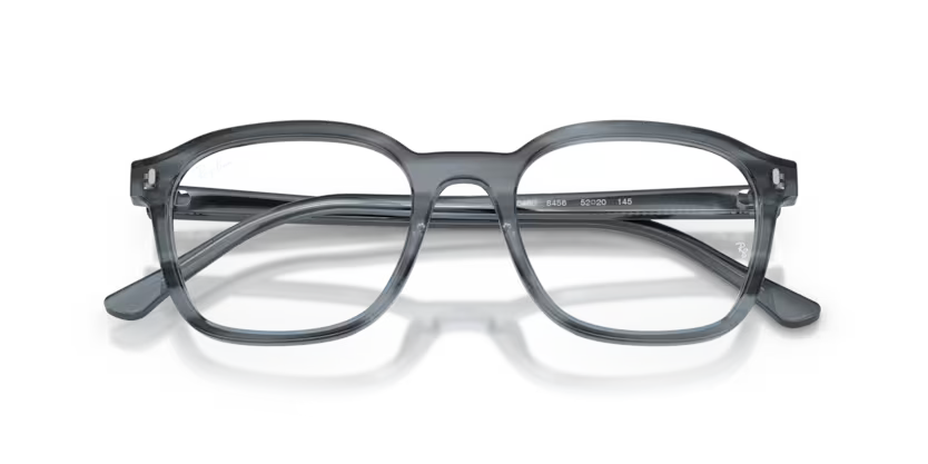 Ray-Ban 0RX5460 8456 Striped Blue Acetate Square Optical Eyeglasses Frame