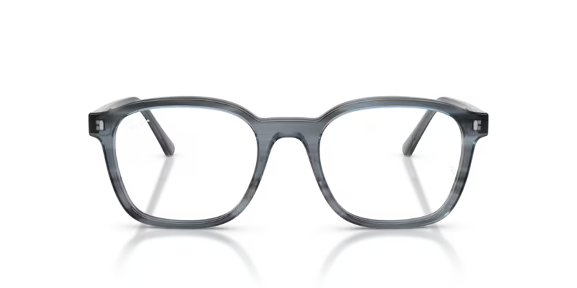 Ray-Ban 0RX5460 8456 Striped Blue Acetate Square Optical Eyeglasses Frame
