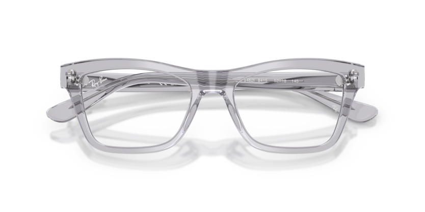 Ray-Ban 0RX5462I 8415 Transparent Light Grey Acetate Irregular Geometric Optical Eyeglasses Frame