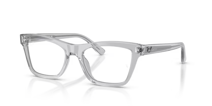 Ray-Ban 0RX5462I 8415 Transparent Light Grey Acetate Irregular Geometric Optical Eyeglasses Frame