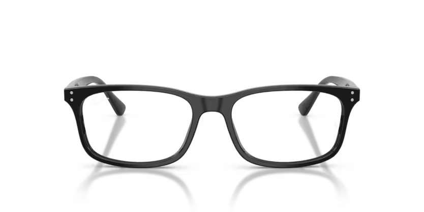 Ray-Ban 0RX5463I 2000 Black Acetate Pillow Optical Eyeglasses Frame