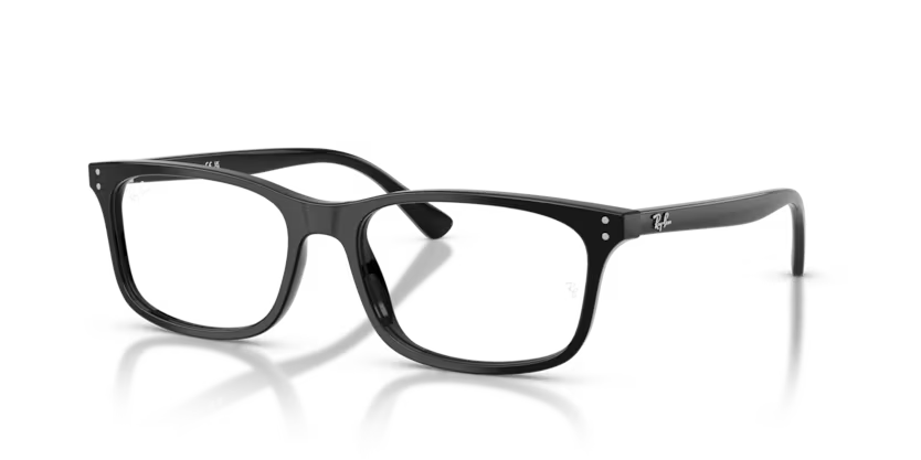 Ray-Ban 0RX5463I 2000 Black Acetate Pillow Optical Eyeglasses Frame