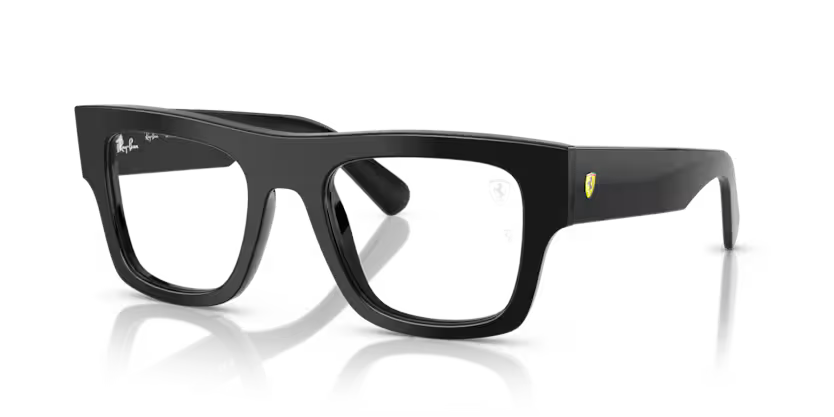 Ray-Ban 0RX5517M F601 Black Acetate Square Optical Eyeglasses Frame