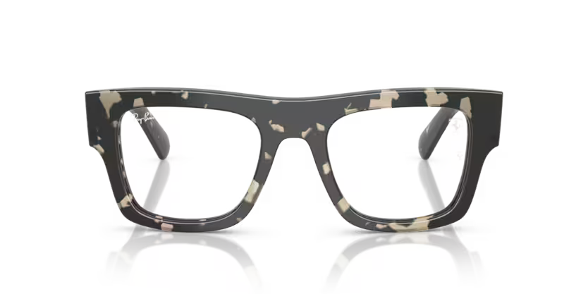 Ray-Ban 0RX5517M F703 Grey Havana Acetate Square Optical Eyeglasses Frame – Ferrari Collection
