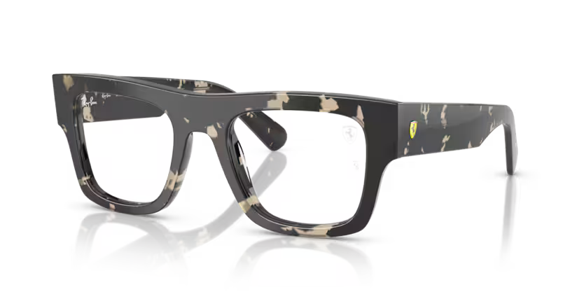 Ray-Ban 0RX5517M F703 Grey Havana Acetate Square Optical Eyeglasses Frame – Ferrari Collection
