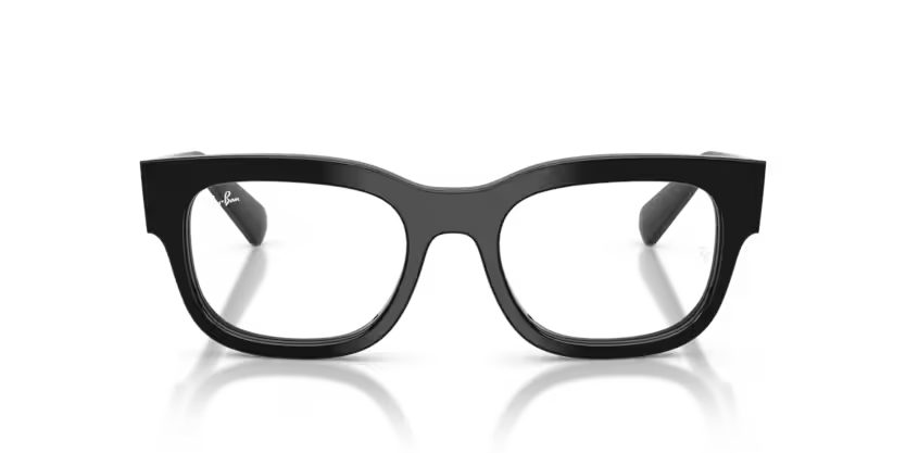 Ray-Ban 0RX5528M F601 Black Acetate Square Optical Eyeglasses Frame