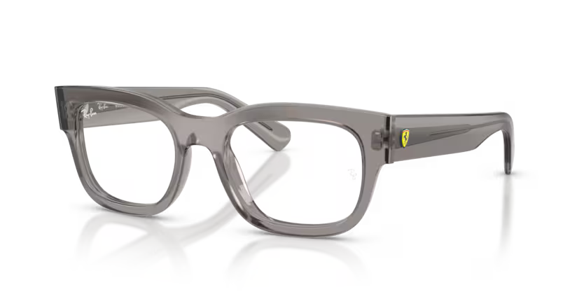 Ray-Ban 0RX5528M F704 Transparent Grey Acetate Square Optical Eyeglasses Frame