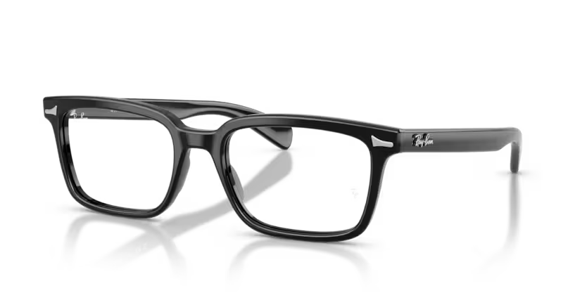 Ray-Ban 0RX5534 Brunel 2000 Black Acetate Rectangular Optical Eyeglasses Frame