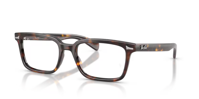 Ray-Ban 0RX5534 Brunel 2012 Havana Acetate Rectangular Optical Eyeglasses Frame