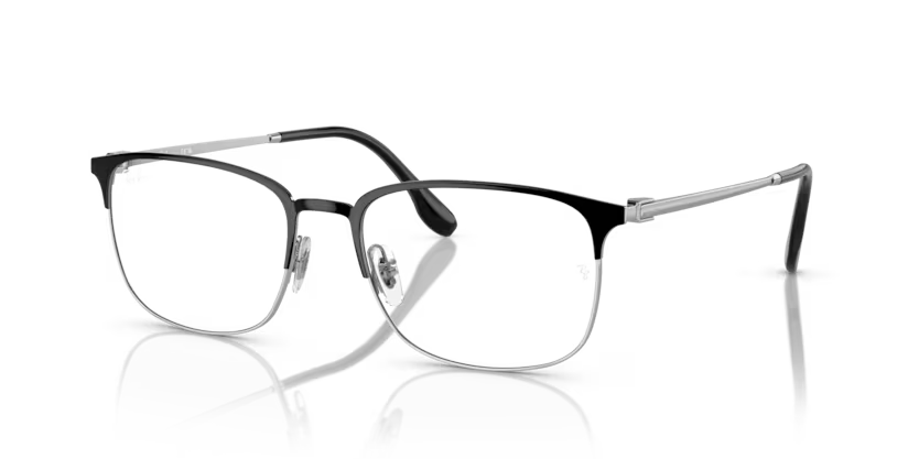 RAY-BAN 0RX6494 2861 - Black on Silver