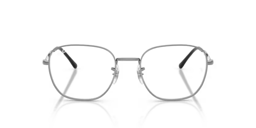 Ray-Ban 0RX6534 2502 Gunmetal Metal Square Optical Eyeglasses Frame