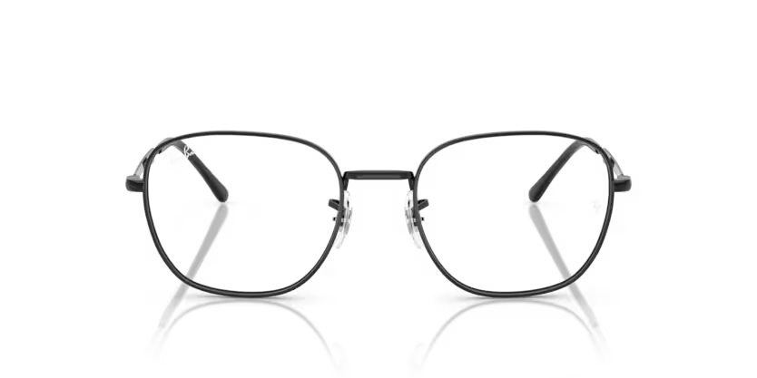 Ray-Ban 0RX6534 2509 Black Metal Square Optical Eyeglasses Frame