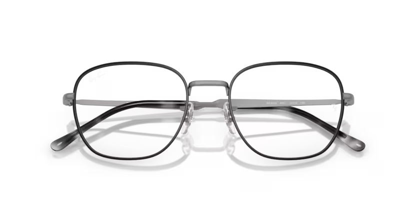 Ray-Ban 0RX6534 3187 Matte Gunmetal Metal Square Optical Eyeglasses Frame