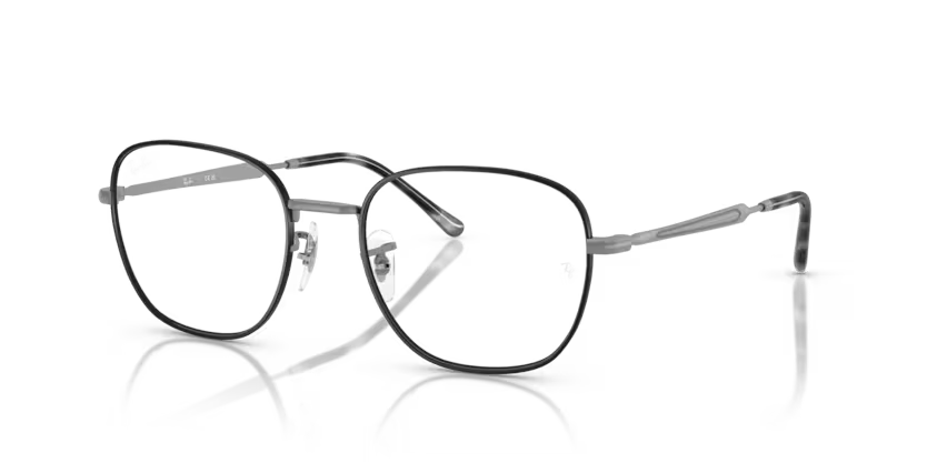 Ray-Ban 0RX6534 3187 Matte Gunmetal Metal Square Optical Eyeglasses Frame