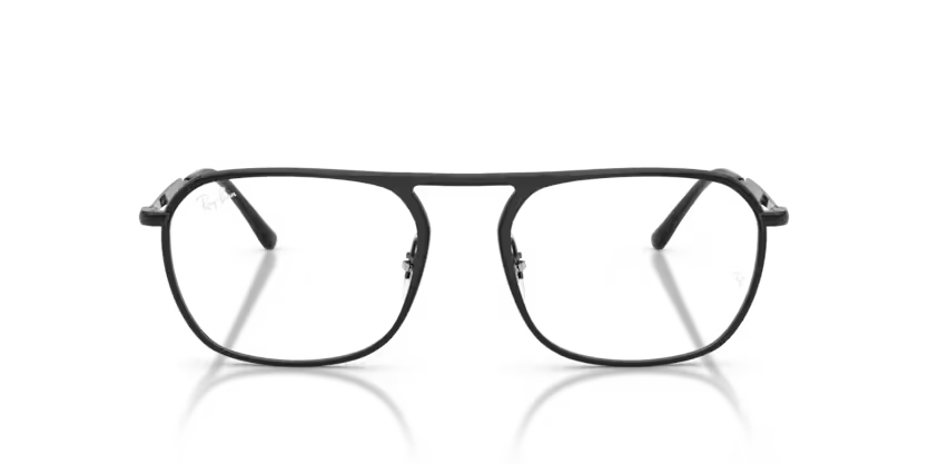 Ray-Ban 0RX6548 2509 Black Metal Keyhole Square Optical Eyeglasses Frame