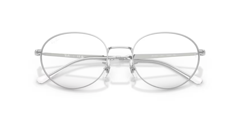 Ray-Ban 0RX6558 2501 Silver Metal Oval Optical Eyeglasses Frame