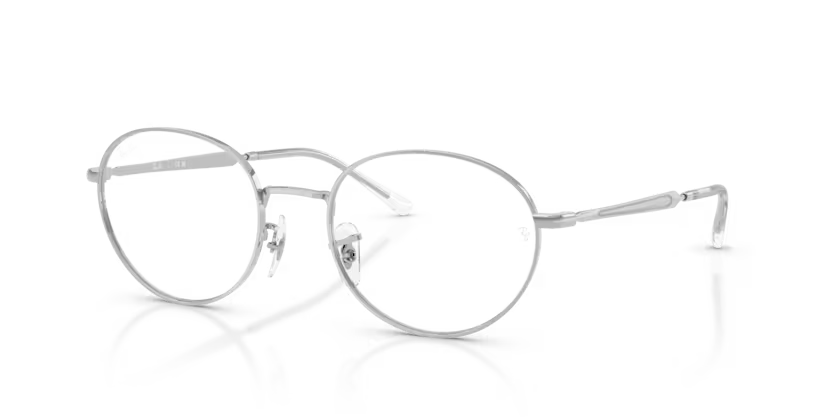Ray-Ban 0RX6558 2501 Silver Metal Oval Optical Eyeglasses Frame